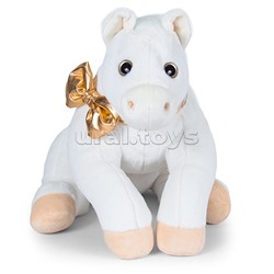Мягкая игрушка "Лошадка Донна" белый, 81 см.