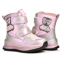 T-10785-B роз Ботинки зима для девочек (27-32)/8