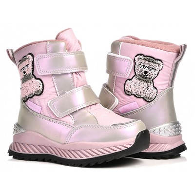 T-10785-B роз Ботинки зима для девочек (27-32)/8