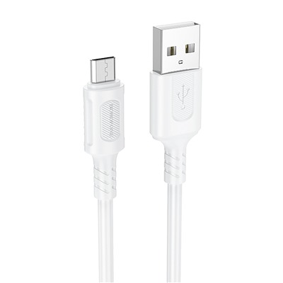 Кабель USB - micro USB Borofone BX111 Feliz 12W 100см 2,4A  (white)