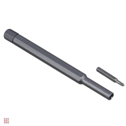 Набор для точных работ 25в1: отвертка + биты 24шт (фосфоритовые,25мм), кейс пластик