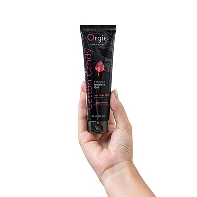 Интимный гель на водной осное Lube Tube Cotton Candy со вкусом сахарной ваты - 100 мл.
