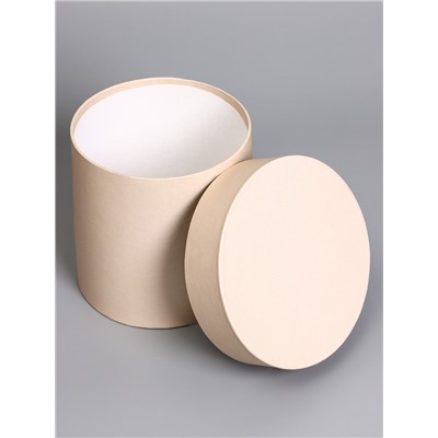 Набор шляпных подарочных коробок 5 в 1, коричневый, 23×23-14×14 см