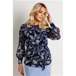 Блузка женская  4021/18/Темно-синий
