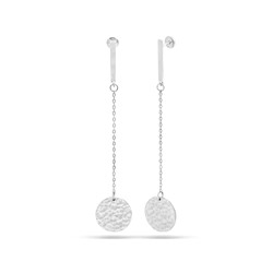 Серьги из серебра без вставки, Ю-27202р