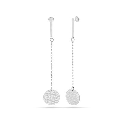 Серьги из серебра без вставки, Ю-27202р