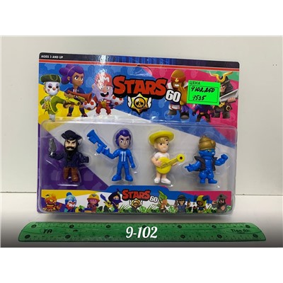 Набор из 4 фигурок Brawl Stars N1535
