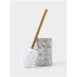 Ёршик для унитаза с подставкой «Лили», 9.5×9.5×37 см, белый