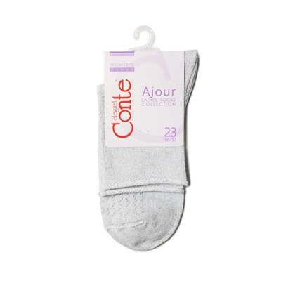 Классические CONTE AJOUR Ажурные носки из вискозы с люрексом