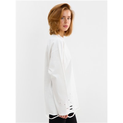 Лонгслив женский MINAKU: One Most Brand, белый, размер onesize