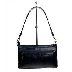 Женская сумка из натуральной кожи, цвет  черный