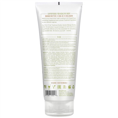 Petal Fresh, Pure, SuperFoods For Body, Firm It Up Firming Treatment Butter, Mango Butter, CoQ10 & Collagen, 7 fl oz (200 ml)