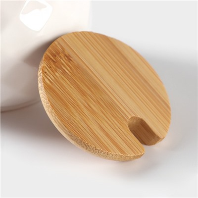 УЦЕНКА Набор для специй на дерев подставке 3 пред «Bella Tenero» солонка, перечница, сахарница