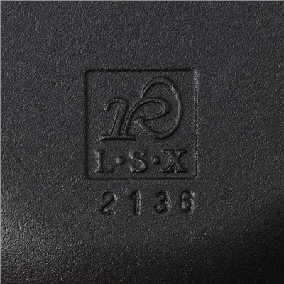 Жаровня, 2 л, d=24 см, с крышкой крышка, чугун, чёрная