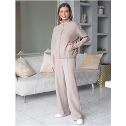 Брюки прямые из премиального футера двухнитки с эластаном