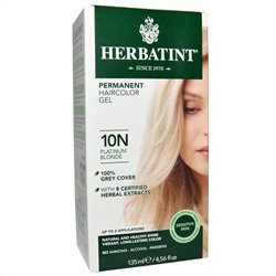 Herbatint, стойкая гель-краска для волос, 10N, платиновый блонд, 135 мл (4,56 жидк. унции)