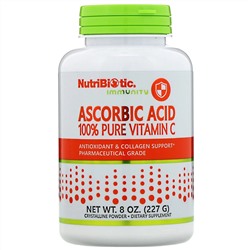 NutriBiotic, Аскорбиновая кислота, 100 % чистый витамин С, кристаллический порошок, 227 г (8 унций)