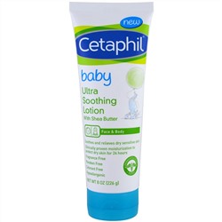 Cetaphil, DailyAdvance, детский ультрауспокаивающий лосьон с маслом ши, 226 г (8 унций)
