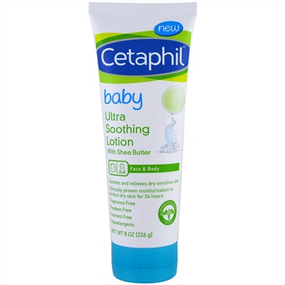 Cetaphil, DailyAdvance, детский ультрауспокаивающий лосьон с маслом ши, 226 г (8 унций)