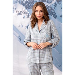 Пижама жен: куртка, брюки Mia Cara AW23WW323 La Thuille серая клетка