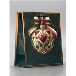 Пакет подарочный новогодний ламинированный, «Ёлка», 18×10×22.3 см