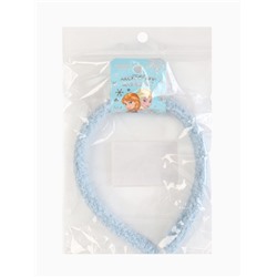 Ободок для волос плюшевый, голубой, Холодное сердце