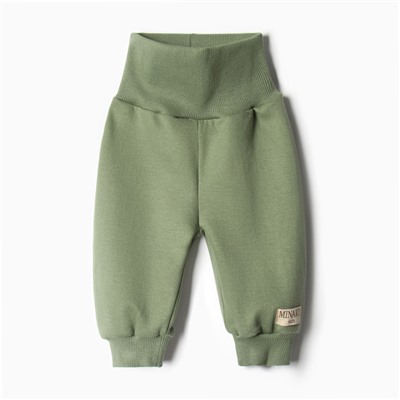 Штаны детские MINAKU, рост 74-80 см, хаки