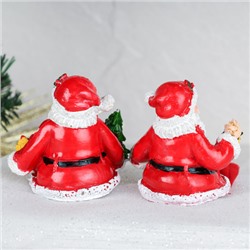 Фигурка Дед мороз висячие ножки 6x8x8(18) см / CHR217-AB /уп 2/192/Новый год