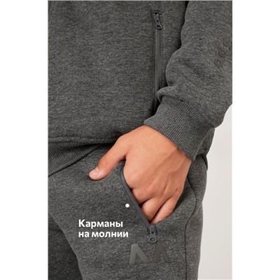 Теплый детский костюм из футера трехнитки с начесом Happyfox