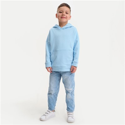 Худи детское KAFTAN Basic line, размер 30 (98-104 см), голубое