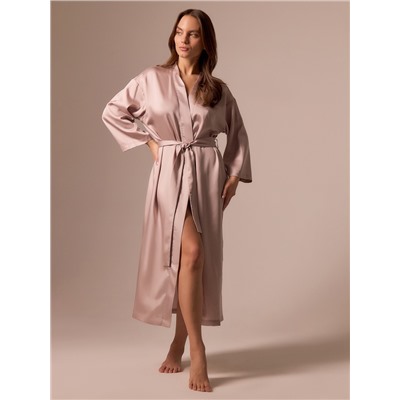 Халат домашний женский SL Tensel Home, размер 44-46, пудровый