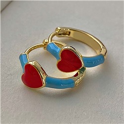 Акц -12% Серьги с замком кольцо арт. 13 3138 (id 273899)