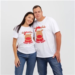 Футболка новогодняя женская KAFTAN «Merry Xmas» размер 40-42