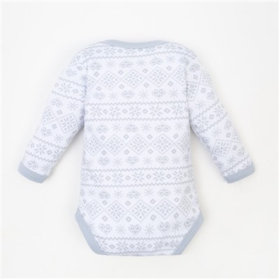 Боди с длинным рукавом Крошка Я «Первый НГ», рост 74-80 см, цвет белый