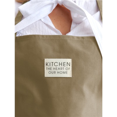 Фартук Этель Kitchen 60×70 см, цвет зелёный, 100% хлопок, саржа 220 г/м²