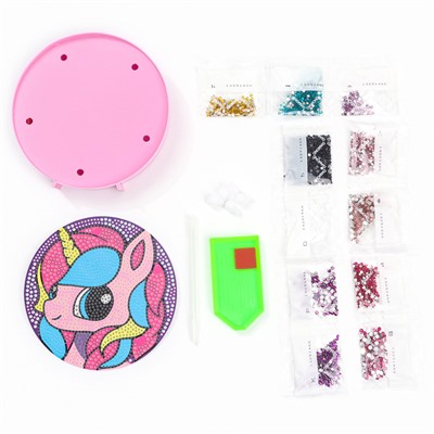 Ночник своими руками. Алмазная мозаика для детей на ночнике «Единорожка», 15×15 см, набор для творчества