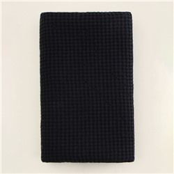 Полотенце вафельное SL HOME: Linen «Дарк Маре», 40×70 см, чёрное