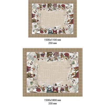 Скатерть новогодняя «Этель» Winter holidays, 150×110 см ±3 см с ГМВО, 100% хлопок