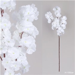 Цветок искусственный Сакура 100 см / NF-03W /уп 500/белый