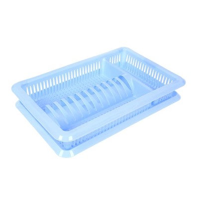 Сушилка для посуды Plastic Centre «Лилия», 48×30.5×8.5 см, с поддоном, МИКС