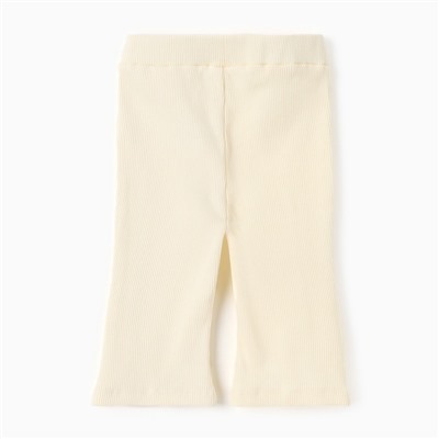 Брюки (клеш) для девочки MINAKU, рост 62-68 см, айвори