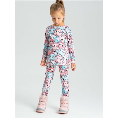 Термокомплект трикотажный для девочек: брюки, толстовка