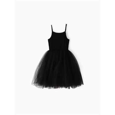 Платье для девочки MINAKU: PartyDress, с пышной юбкой, рост 98-104 см, чёрное
