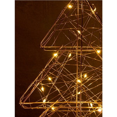 Фигура световая «Ёлочка», 40×31×6 см, 30 LED, батарейки ААх3 (не в компл.), свечение тёплое белое