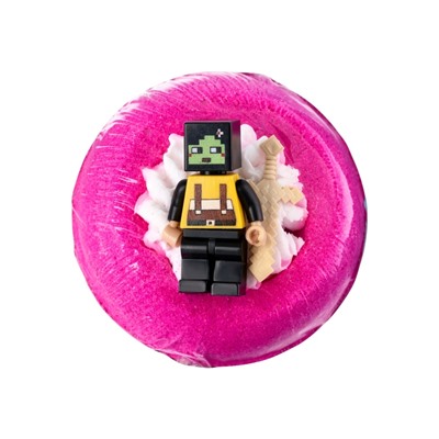 Бомбочка для ванн CUBEHERO розовая, 210 г МИКС