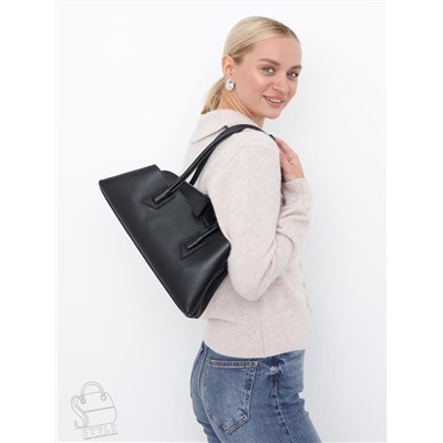 Сумка женская кожаная 6006L black Polina&Eiterou