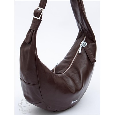 Сумка женская кожаная 9177SP coffee Velina Fabbaino-Safenta в Новосибирске