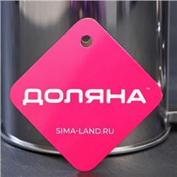 Кружка - сито для просеивания муки Доляна, 2 уровня, нержавеющая сталь, серебристая