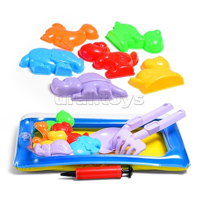 Набор для игры в песке "Динозаврик" в сетке