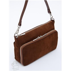 Сумка женская кожаная 8200PEF cocoa Polina&Eiterou в Новосибирске